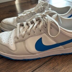 Nike Dunk Low Retro Summit White/Hyper Royal Mens Size 12